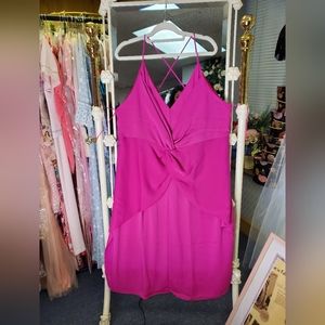 Cushnie Fushcia Plus Size Dress